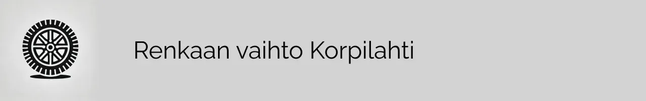 Renkaan vaihto Korpilahti